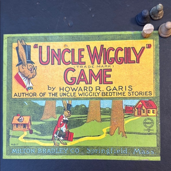 1916 Milton Bradley vintage/antique Uncle Wiggly Game - Howard R. Garis author - Picture 2 of 9